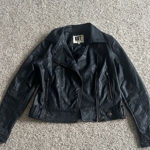 Kut from the Kloth Black Leather Biker Jacket